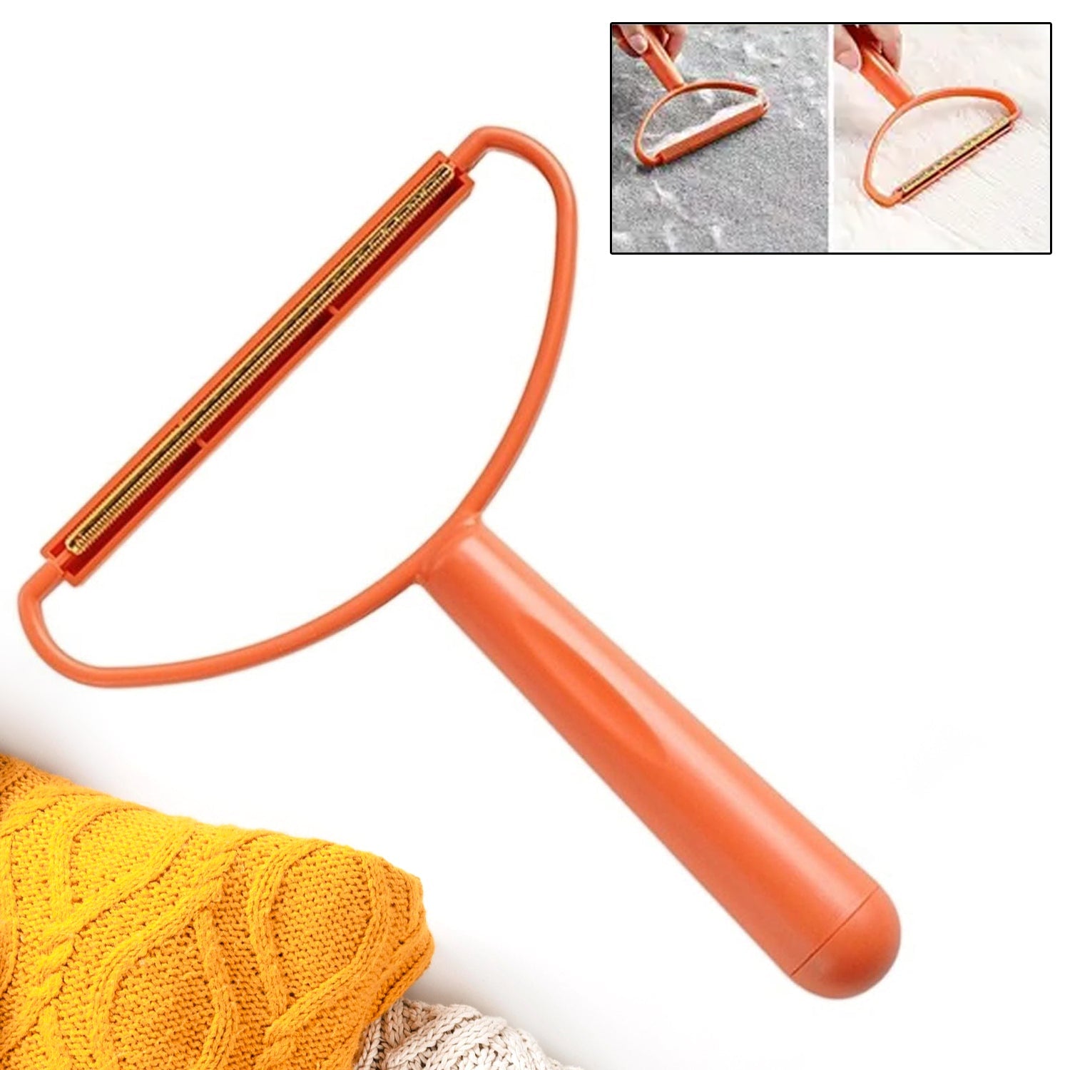 2-in-1 Portable Lint Remover – Long-Handle Brush & Sticky(1 Pc)
