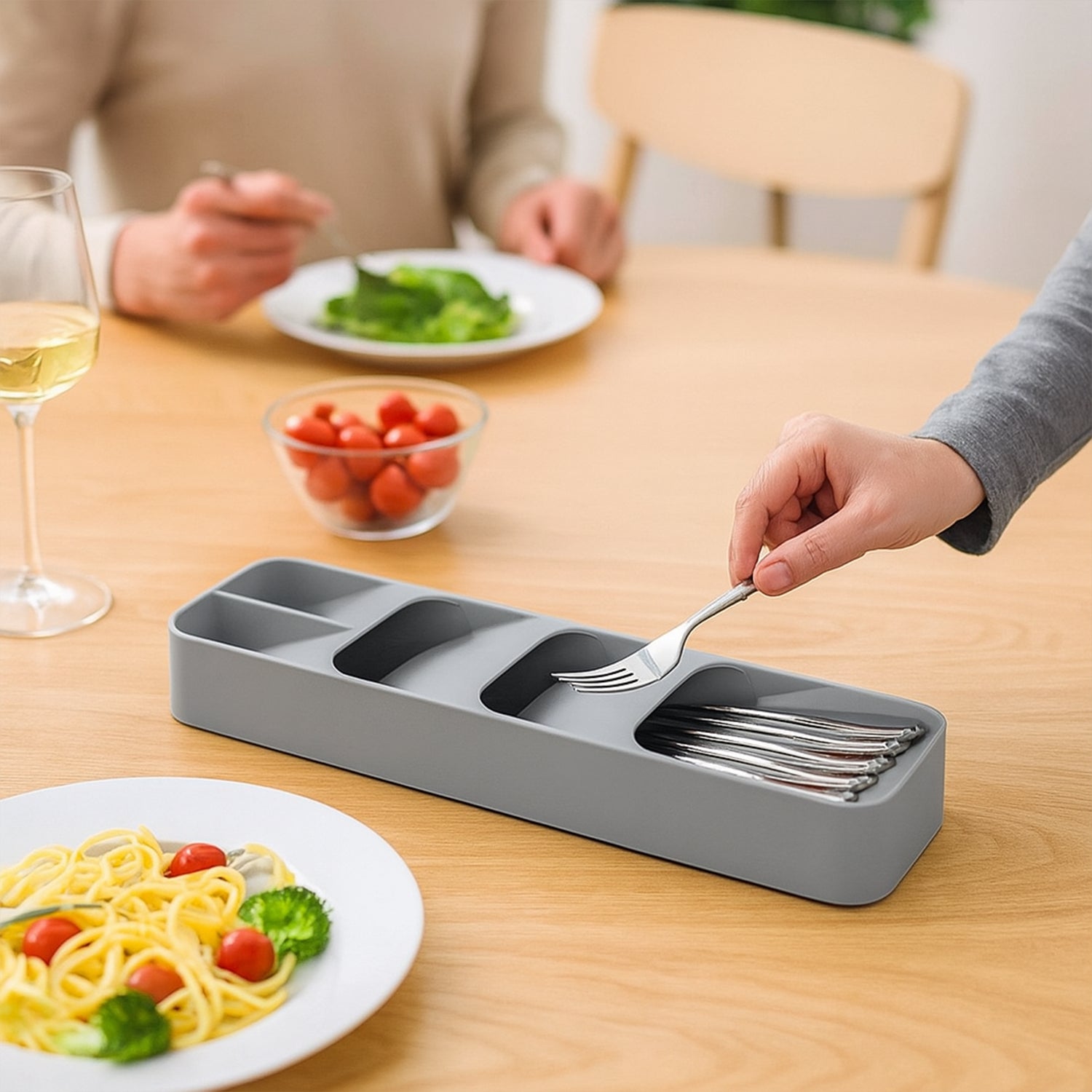 1 Pc Cutlery Tray Box Used For Storing Cutlery Items And Stuffs Easily And Safely