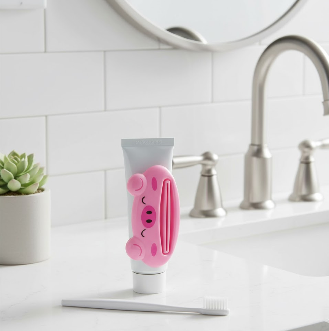 Animal Design Toothpaste Squeezer for Easy Dispensing