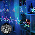 12 Star LED Curtain Lights for Diwali 