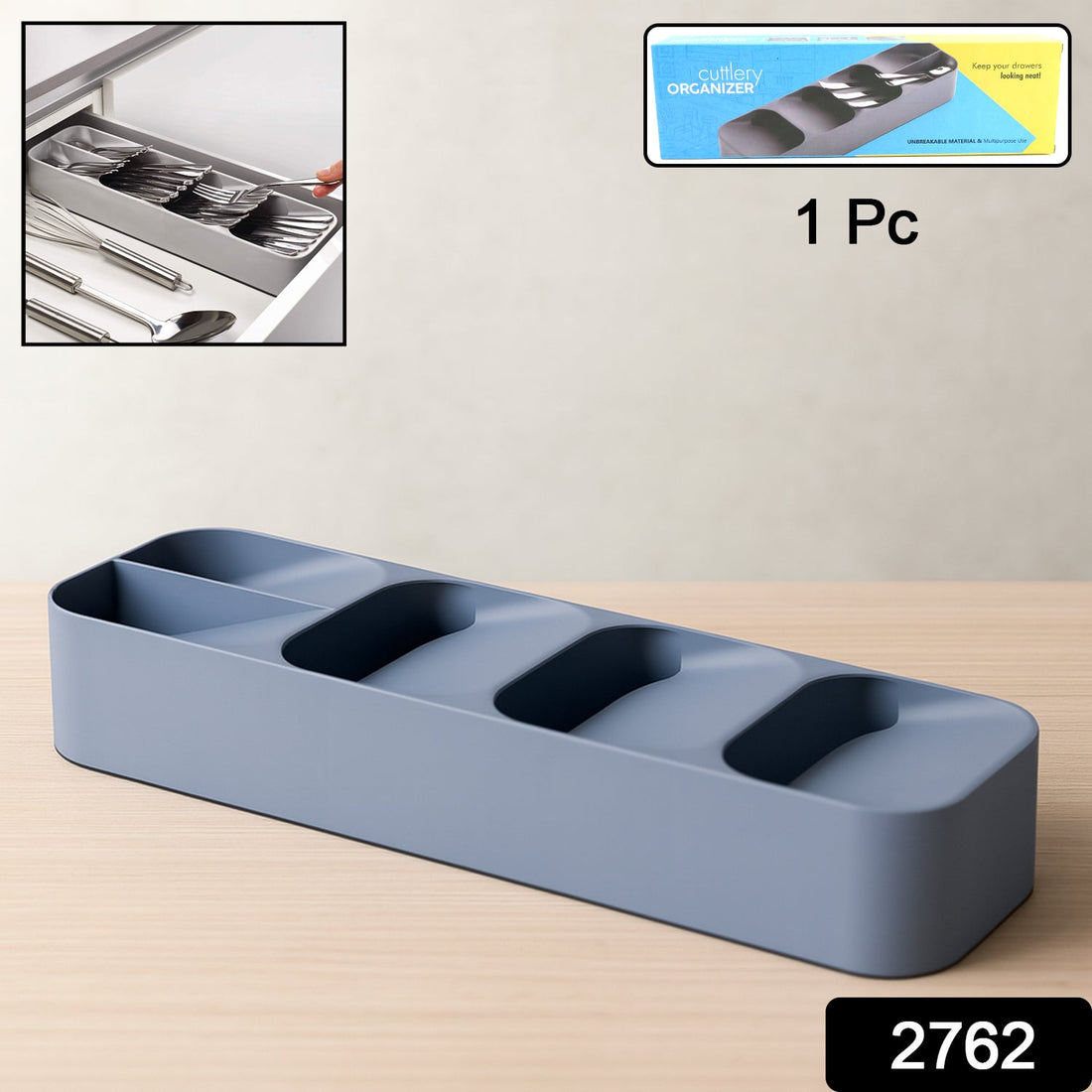 1 Pc Cutlery Tray Box Used For Storing Cutlery Items And Stuffs Easily And Safely