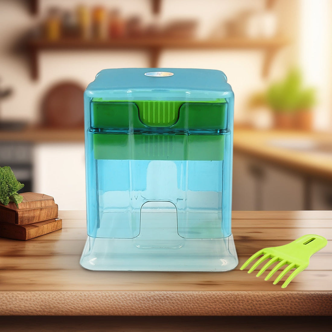 2-in-1 Potato Chipper &amp; Slicer – French Fries Maker with Two-Blade Cutter (1 Pc)