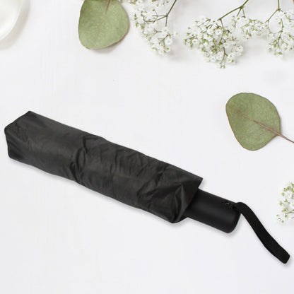 2 Fold Manual Umbrella – Wind, Sun &amp; Rainproof with Steel Shaft &amp; Wrist Strap
