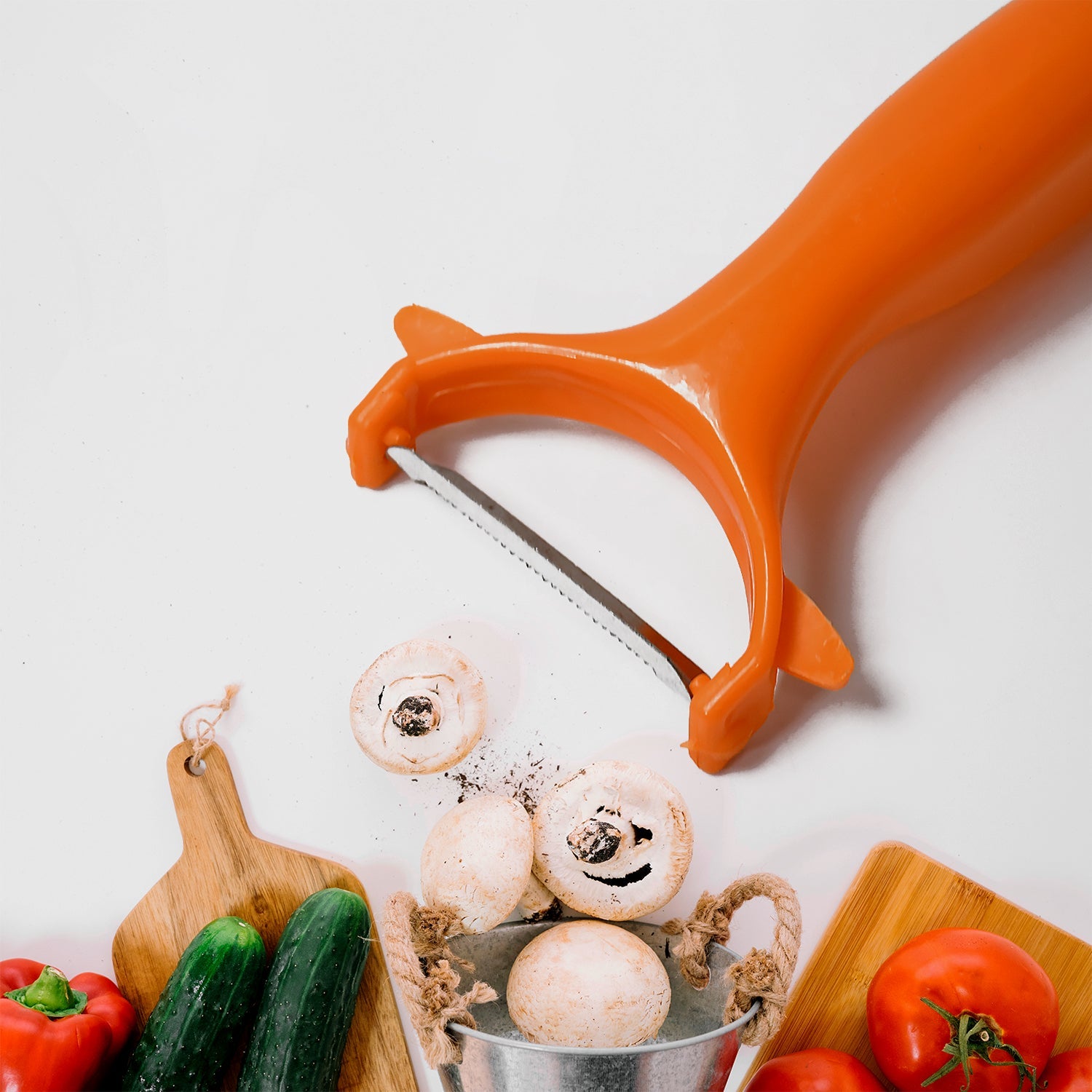 2 in 1 Kitchen Combo Lighter with Vegetable Cutter Peeler For Kitchen  (2 Pc Set)