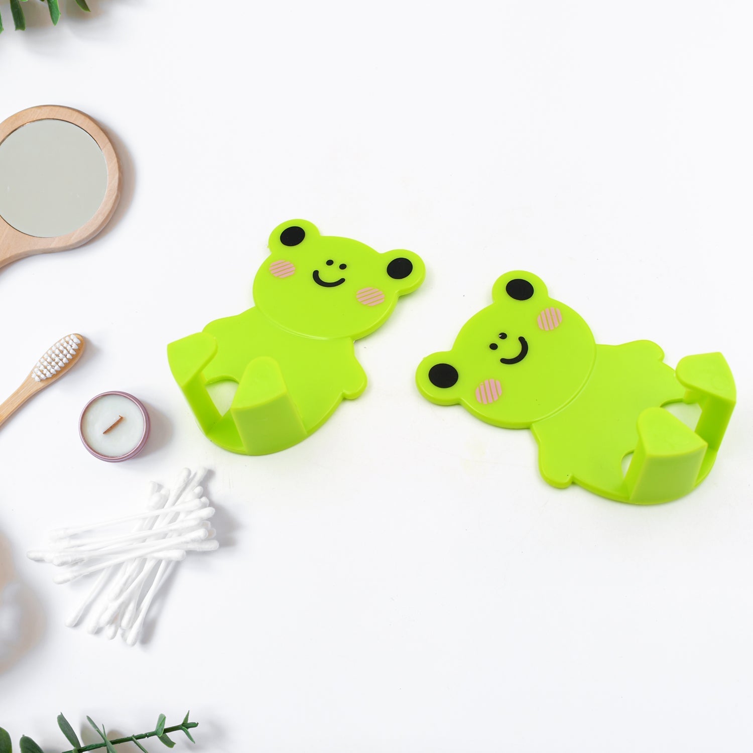 Plastic Adhesive Cable &amp; Socket Holder – 2-Piece Set for Office, Home &amp; Restaurant