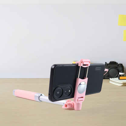 Wired Selfie Stick with Rearview Mirror &amp; Built-In Shutter Button (1 Pc)