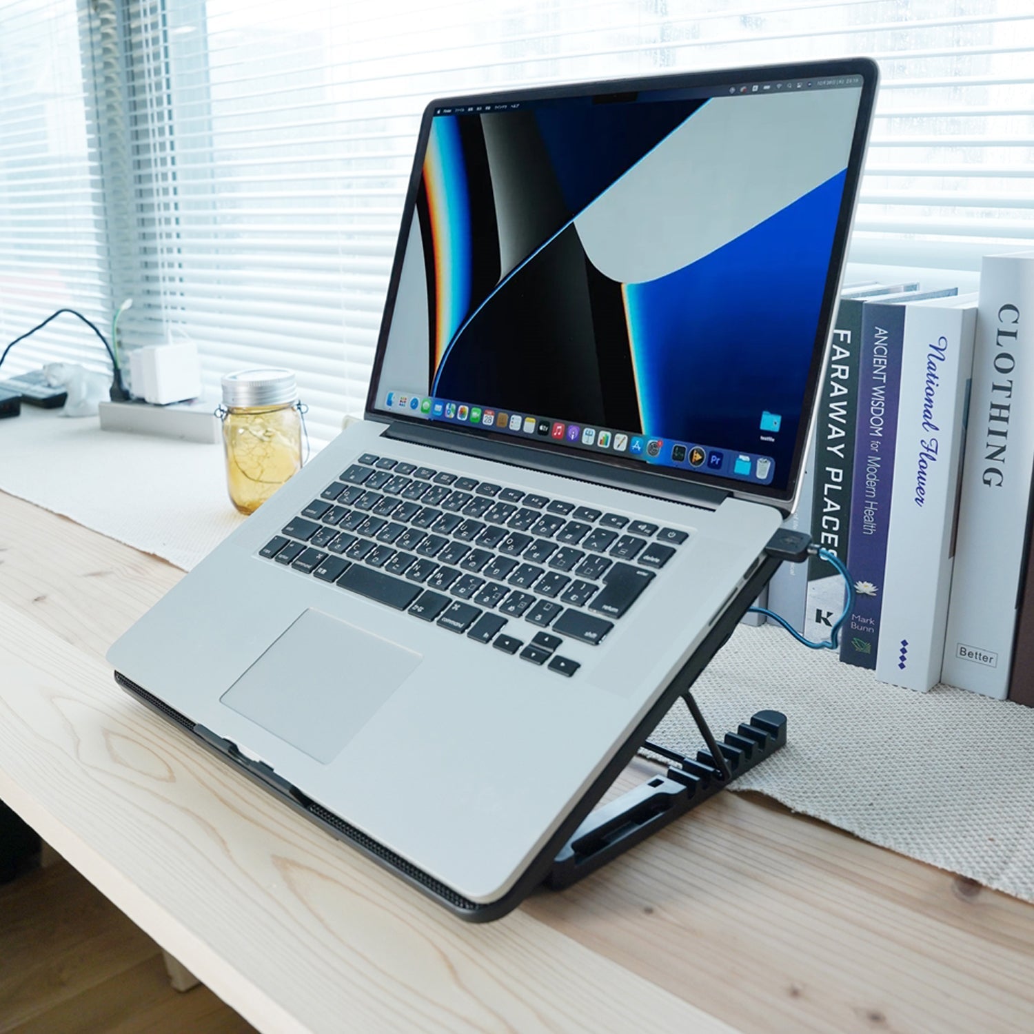 Laptop Cooler Cooling Pad with 2 Quiet Led Fans, Stand for Gaming Laptop