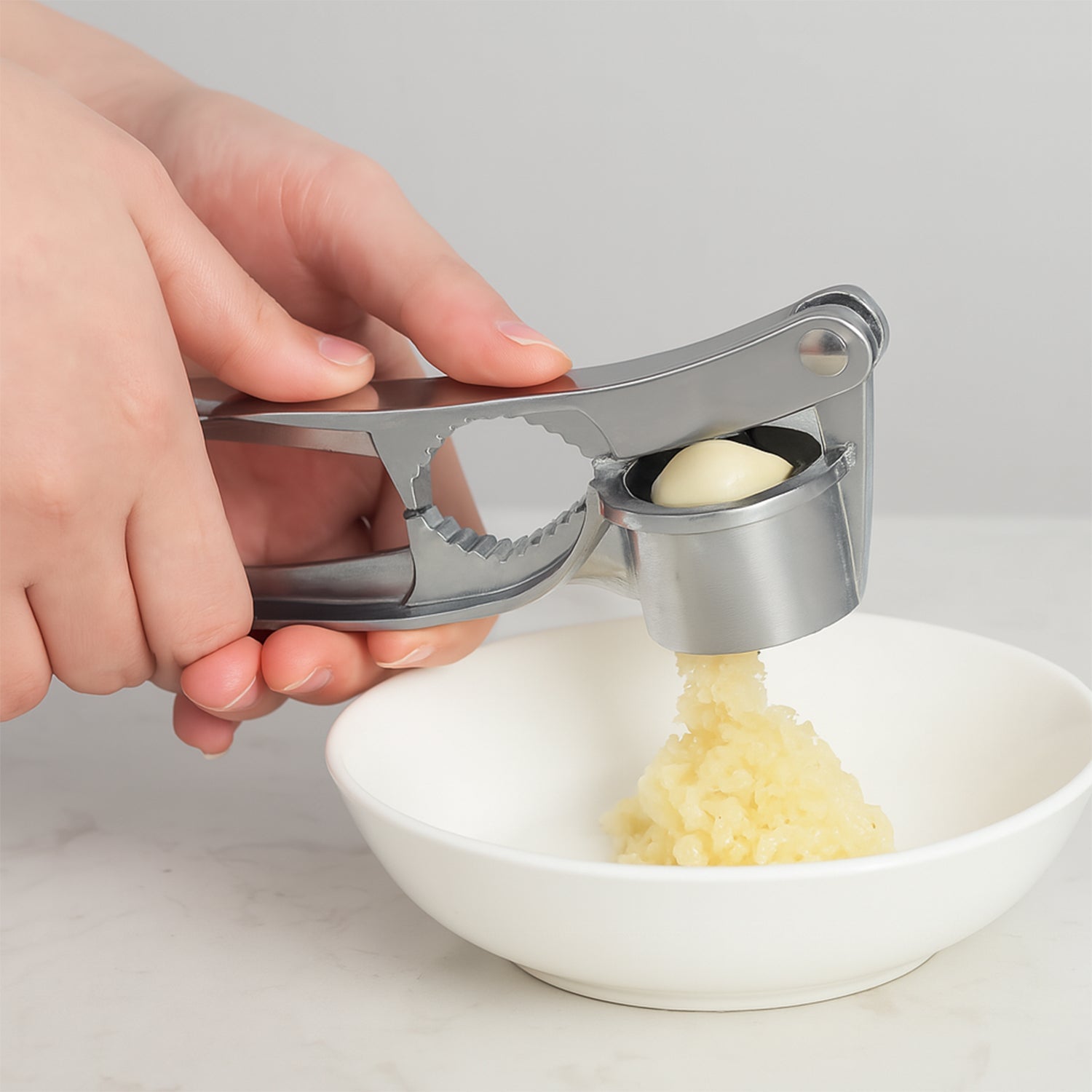 2 in1 Garlic Masher Premium Garlic Press &amp; Walnut Cracker Opener (1 Pc)