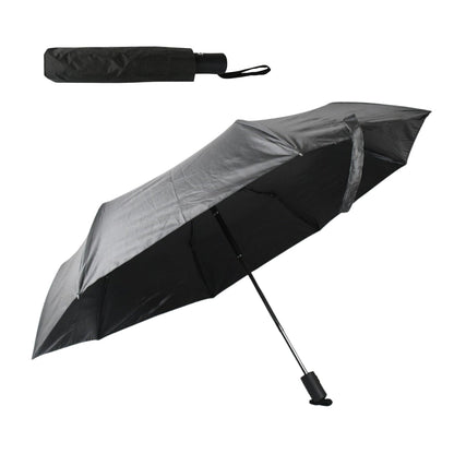2 Fold Manual Umbrella – Wind, Sun &amp; Rainproof with Steel Shaft &amp; Wrist Strap