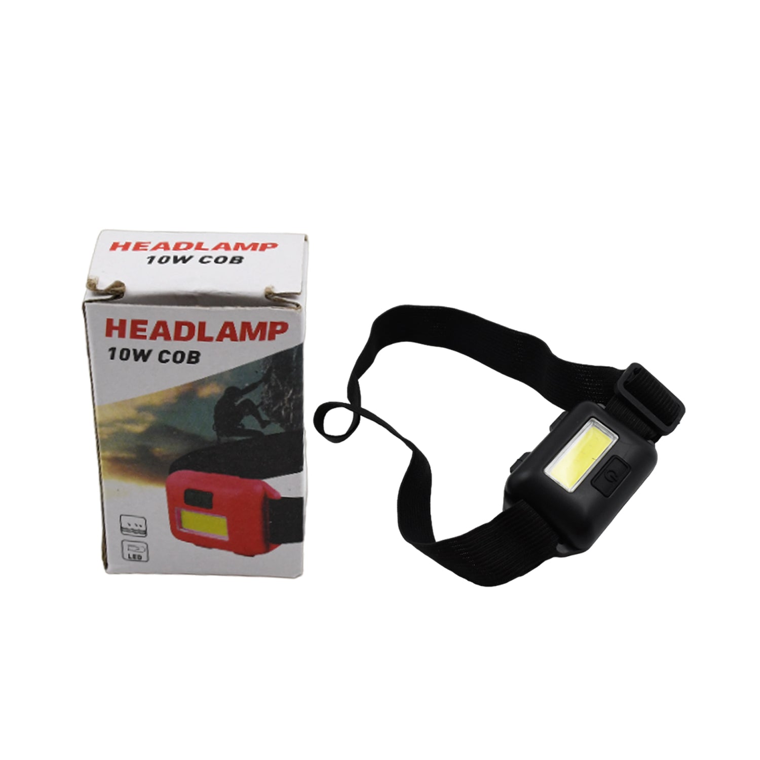10W COB Waterproof Headlamp – Portable Lantern for Camping, Hiking (1 Pc)