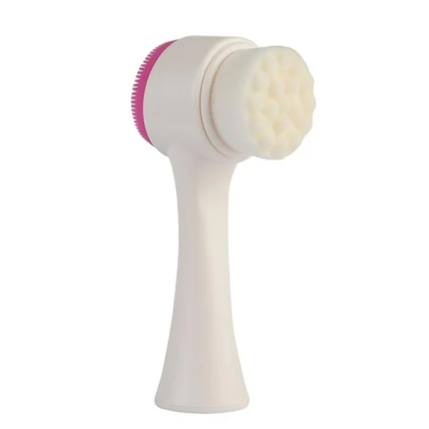 2 in 1 Facial Brush Cleansing Face Scrubber for Sensitive, Delicate, Dry Skin (1 Pc)