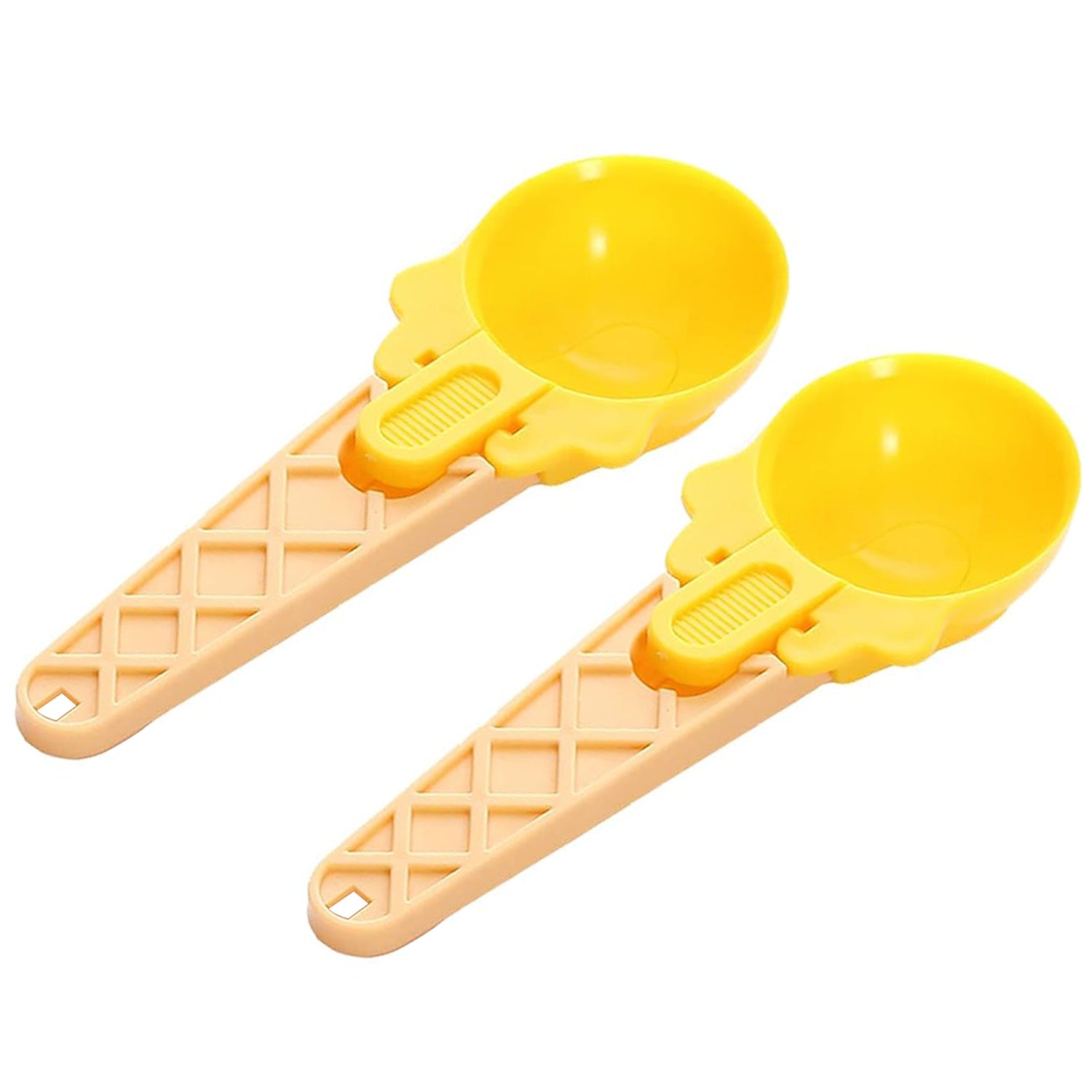 2-Piece Plastic Ice Cream &amp; Watermelon Scooper with Trigger Dipper
