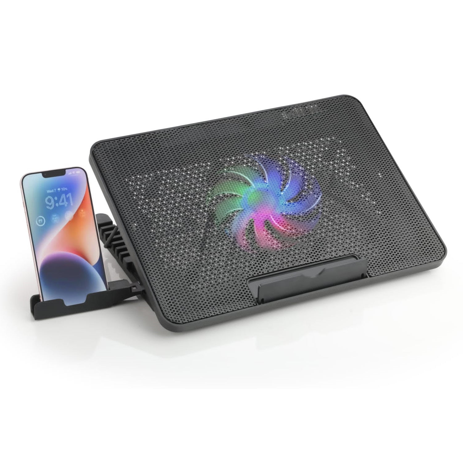 Laptop Cooler Cooling Pad with 2 Quiet Led Fans, Stand for Gaming Laptop