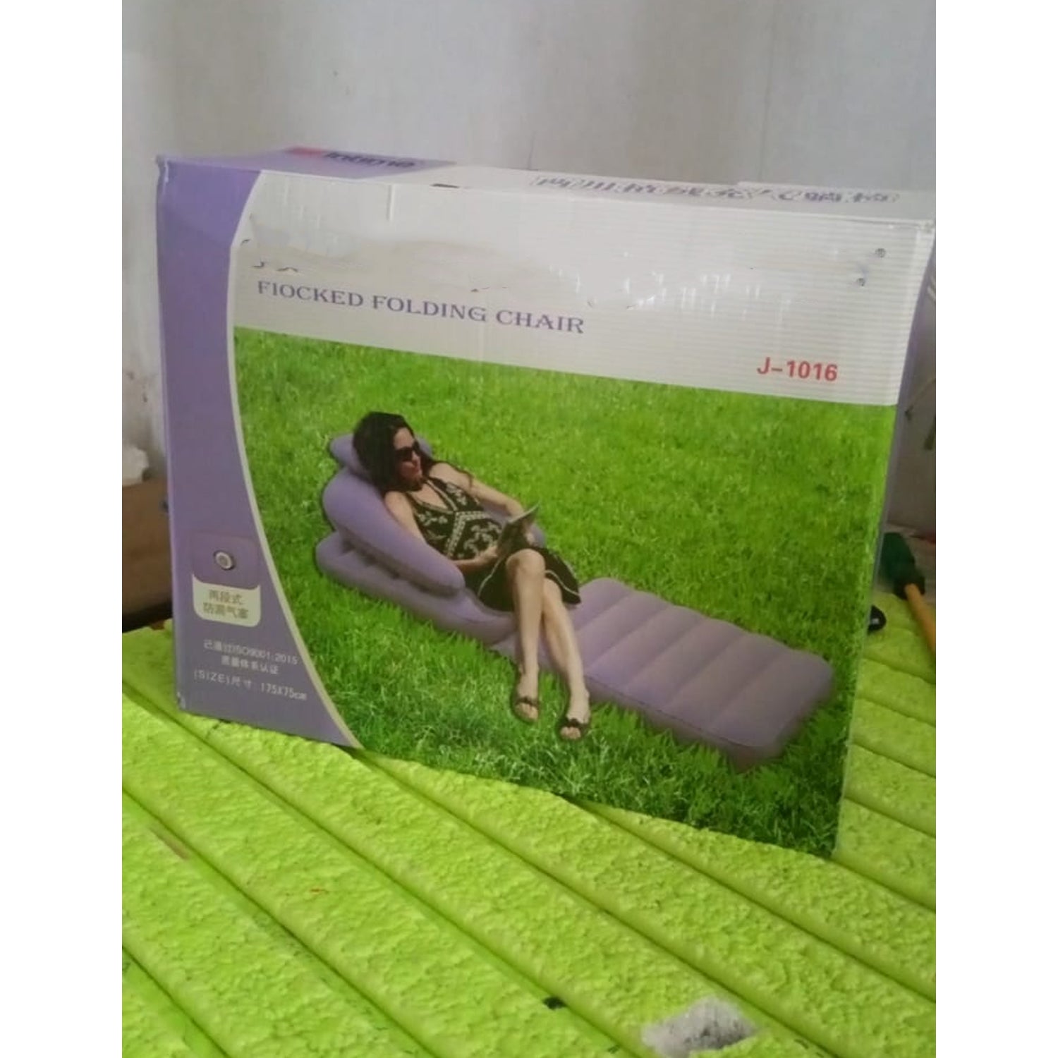 2-in-1 Air Mattress &amp; Lounger – Portable Inflatable Sofa with Hand Pump