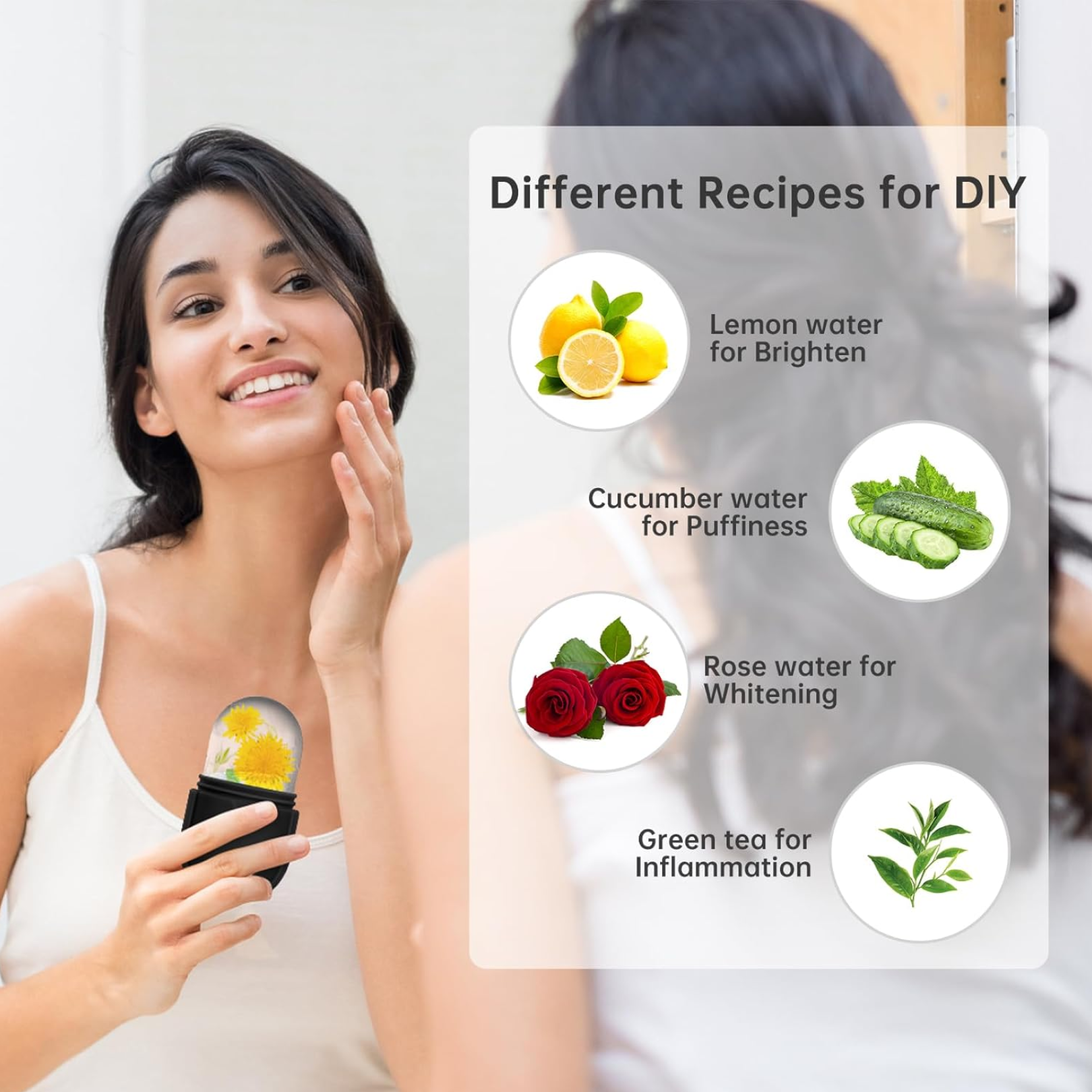 Beauty Ice Roller for Face &amp; Eye Massager (Reusable, Loose)