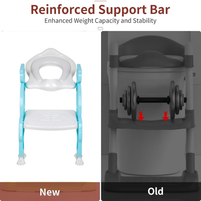 2 In 1 Potty Training Toilet Seat with Step Stool Ladder For Toddlers