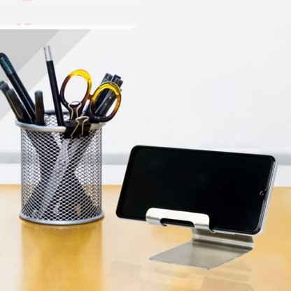 Stainless Steel Universal Mobile &amp; Tablet Stand Holder - (1 Pc)