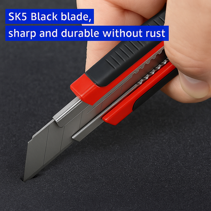 Heavy Duty 18mm Cutter Knife Set with Extra Blades for Office &amp; Home