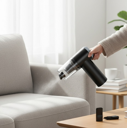 2 in 1 Wireless Vacuum Cleaner – 120W Handheld USB Rechargeable for Home &amp; Car (1 Pc)