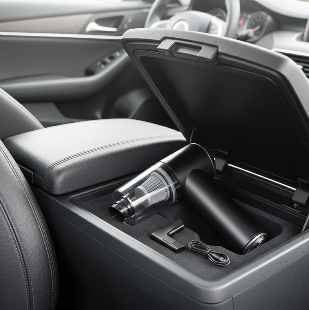 2 in 1 Wireless Vacuum Cleaner – 120W Handheld USB Rechargeable for Home &amp; Car (1 Pc)