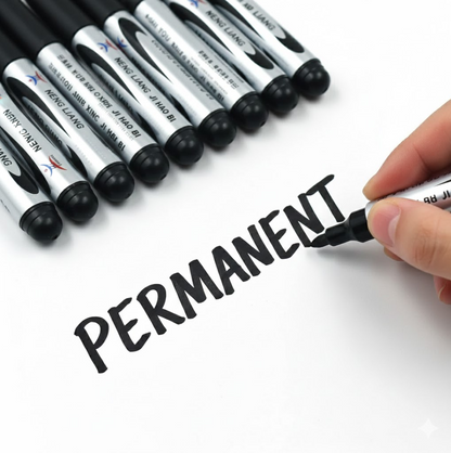 10 Pc Permanent Black Marker