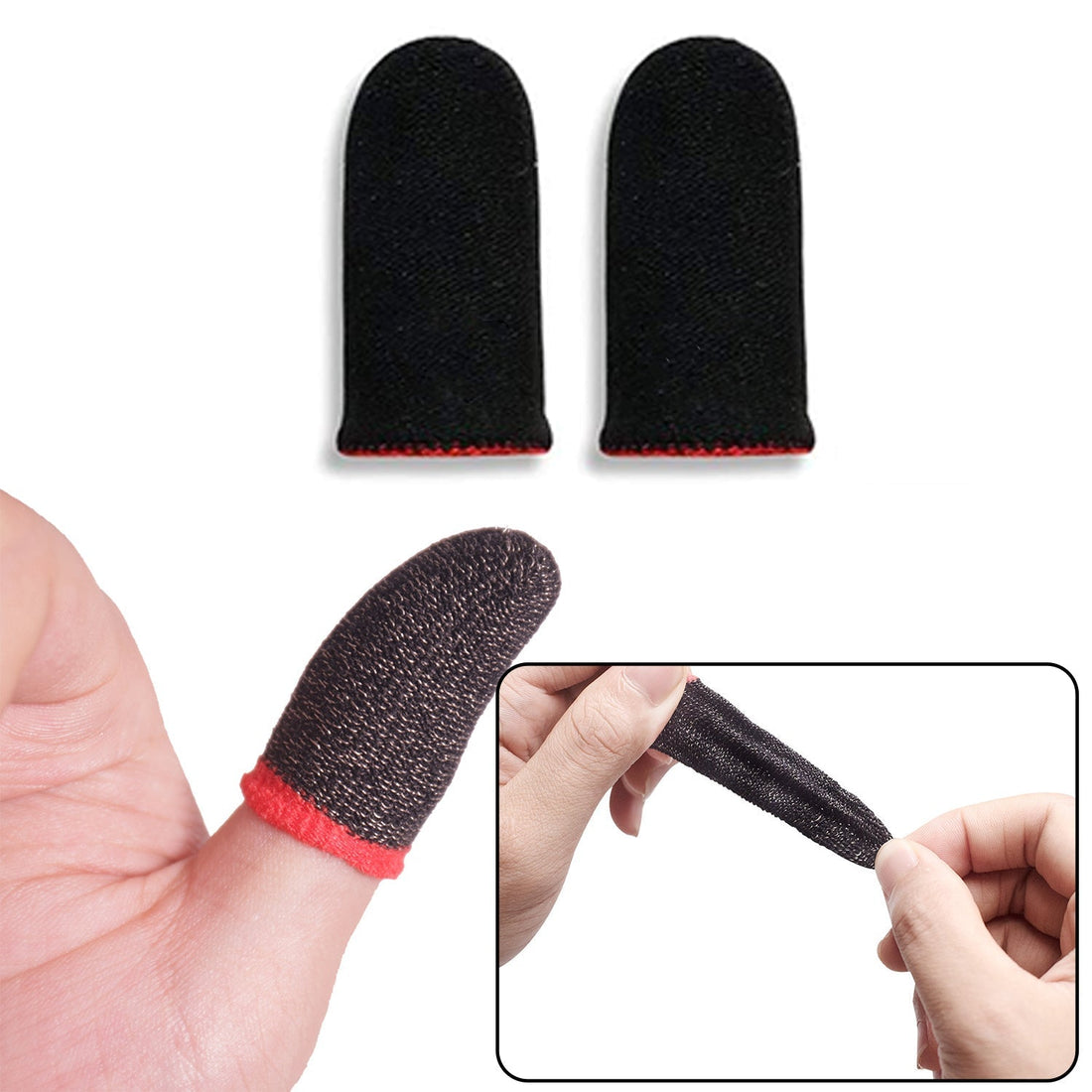Thumb &amp; Finger Sleeve for Mobile Game, Pubg,Cod,Freefire (1Pair only)