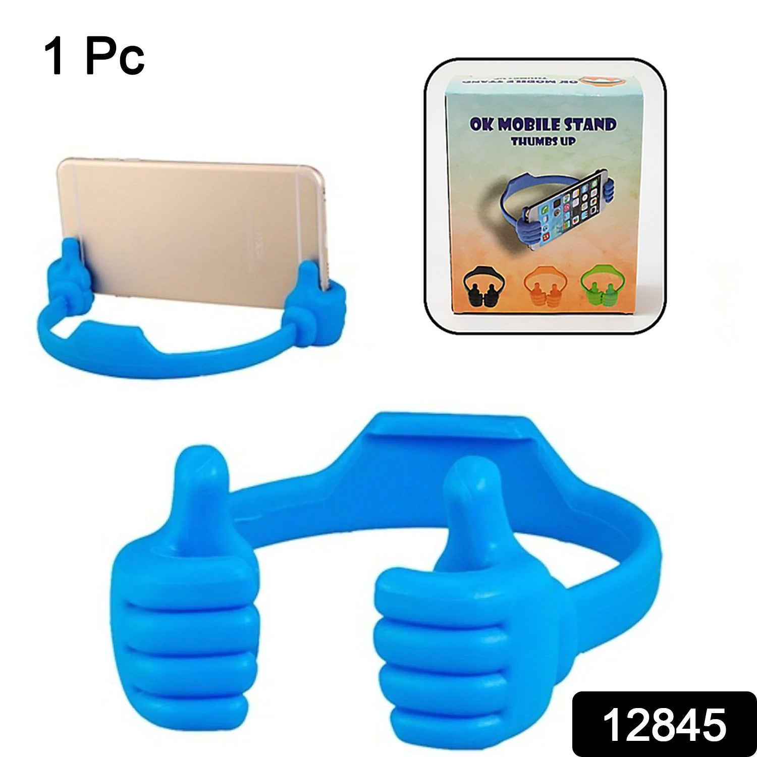 Hand-Shaped Mobile Stand – Universal Support for Home &amp; Office (1 Pc, With Color Box)
