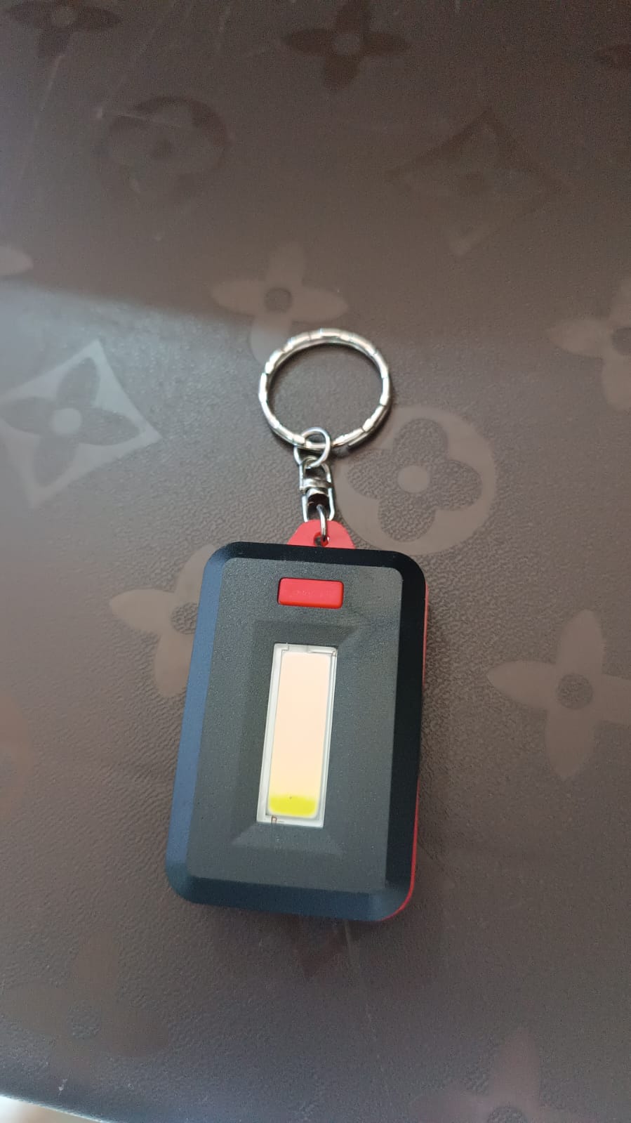 LED Keychain COB Light with Hook &amp; Loop Sticker 3 Light Modes (1 Pc)