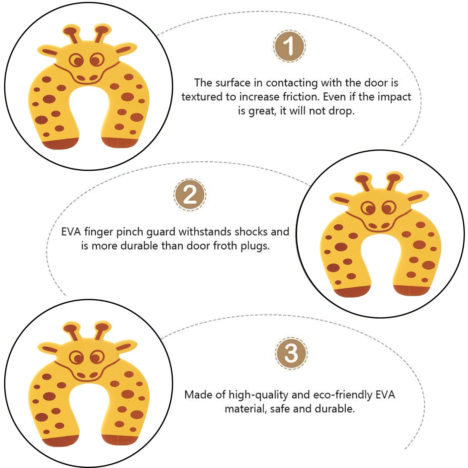 1 Pc Mix Door Stopper used in all kinds of household