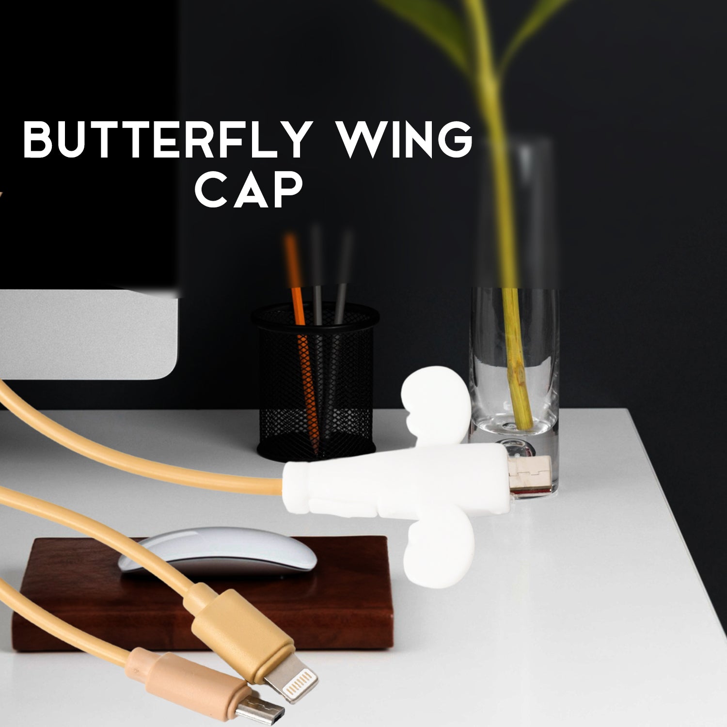 Silicone Data Cable Protector – Angel 2-in-1 Cord Saver &amp; Storage Tool