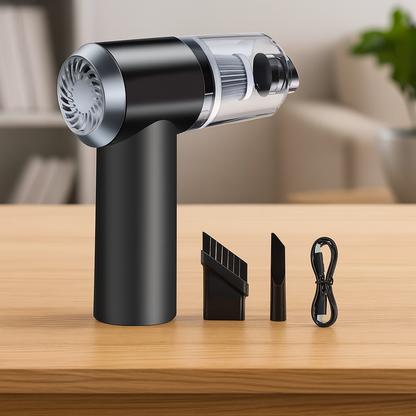 2 in 1 Wireless Vacuum Cleaner – 120W Handheld USB Rechargeable for Home &amp; Car (1 Pc)