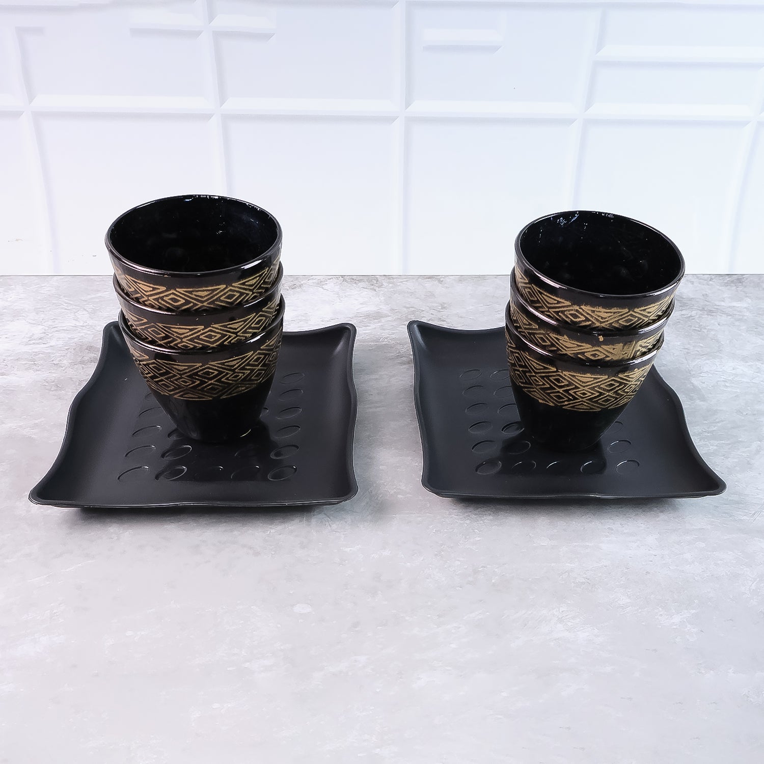 2 Bowl &amp; 6 Glass Snake Set ( 8 Pc Set )