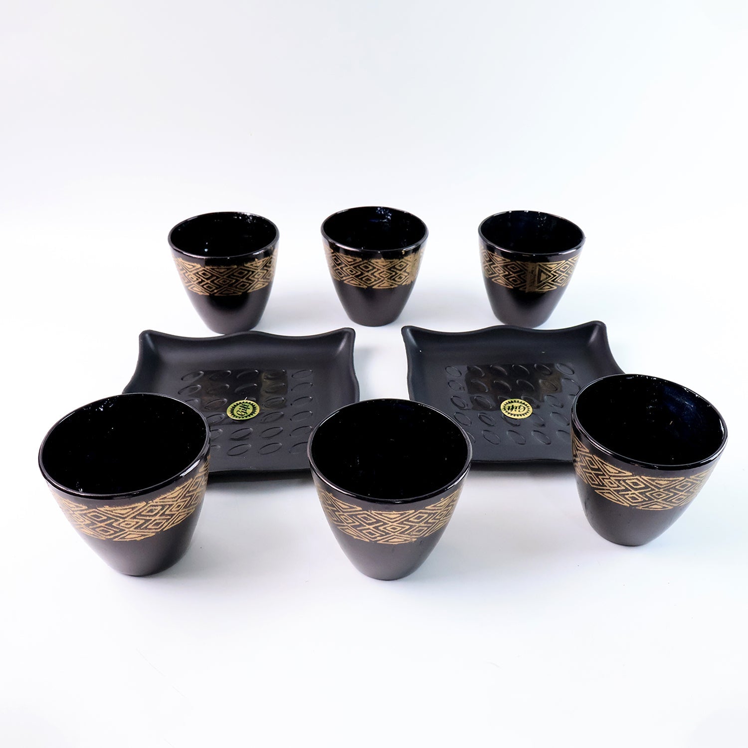 2 Bowl &amp; 6 Glass Snake Set ( 8 Pc Set )