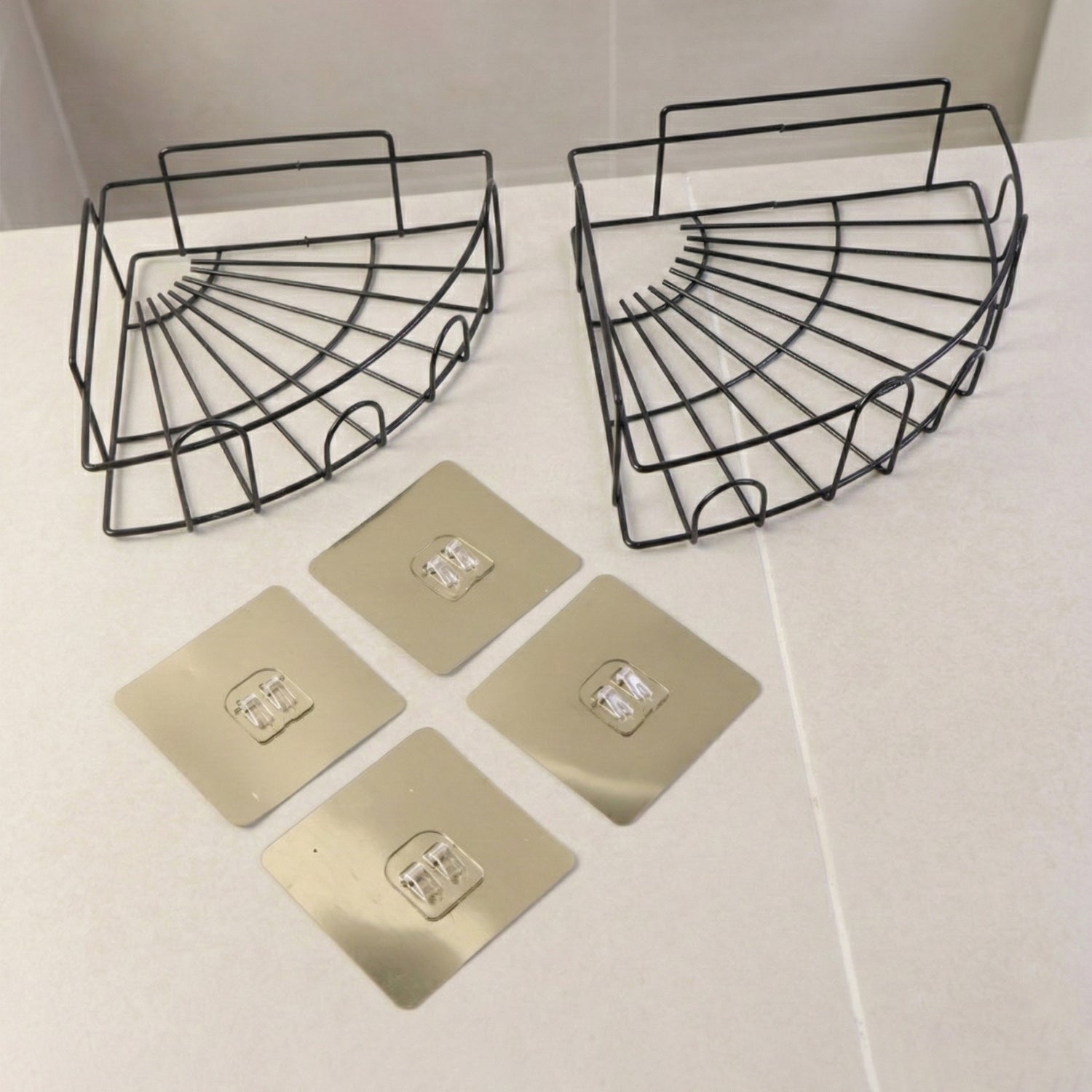 2 Pc Shower Caddy Corner for holding and storing various household stuffs and items etc.