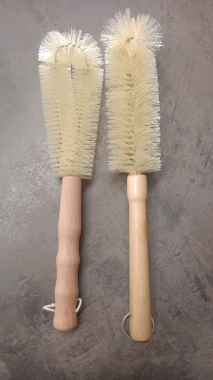 13 inch Bottle Brush, Bristle Brush with Wood Handle